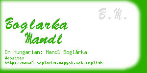 boglarka mandl business card